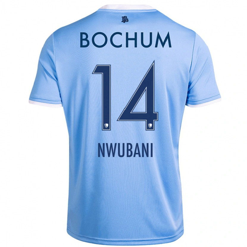 DanxenキッズKeleb Nwubani#14スカイブルーアウェイシャツ2024/25ジャージーユニフォーム