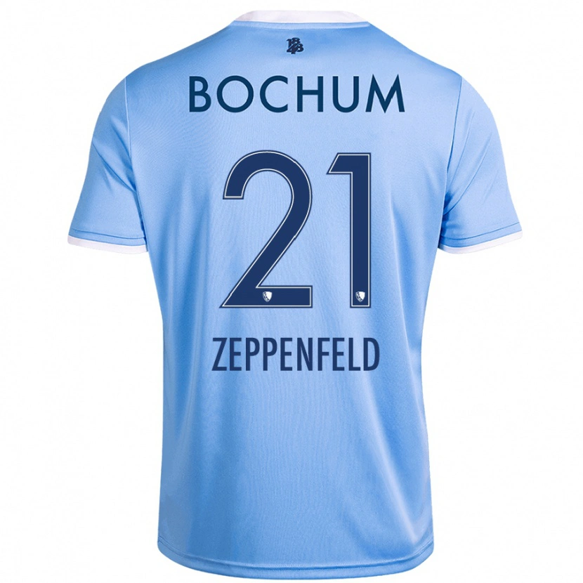 DanxenキッズPaul Zeppenfeld#21スカイブルーアウェイシャツ2024/25ジャージーユニフォーム