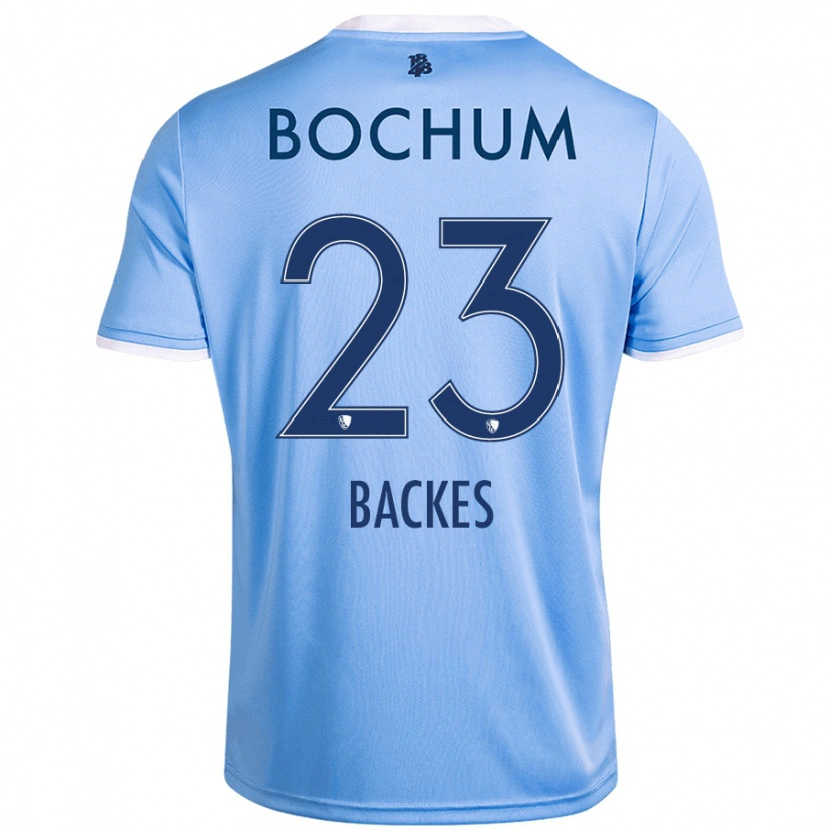 DanxenキッズDiego Backes#23スカイブルーアウェイシャツ2024/25ジャージーユニフォーム