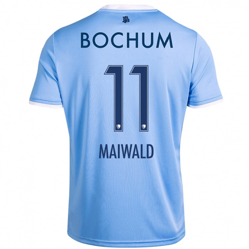 DanxenキッズAnna Maiwald#11スカイブルーアウェイシャツ2024/25ジャージーユニフォーム