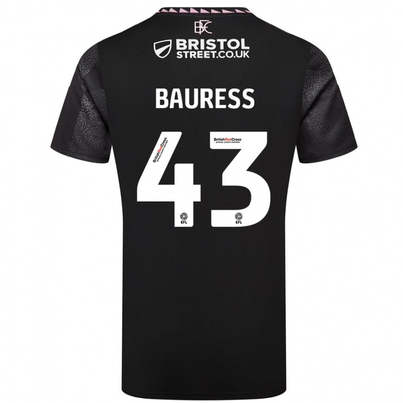 DanxenキッズJoe Bauress#43黒アウェイシャツ2024/25ジャージーユニフォーム
