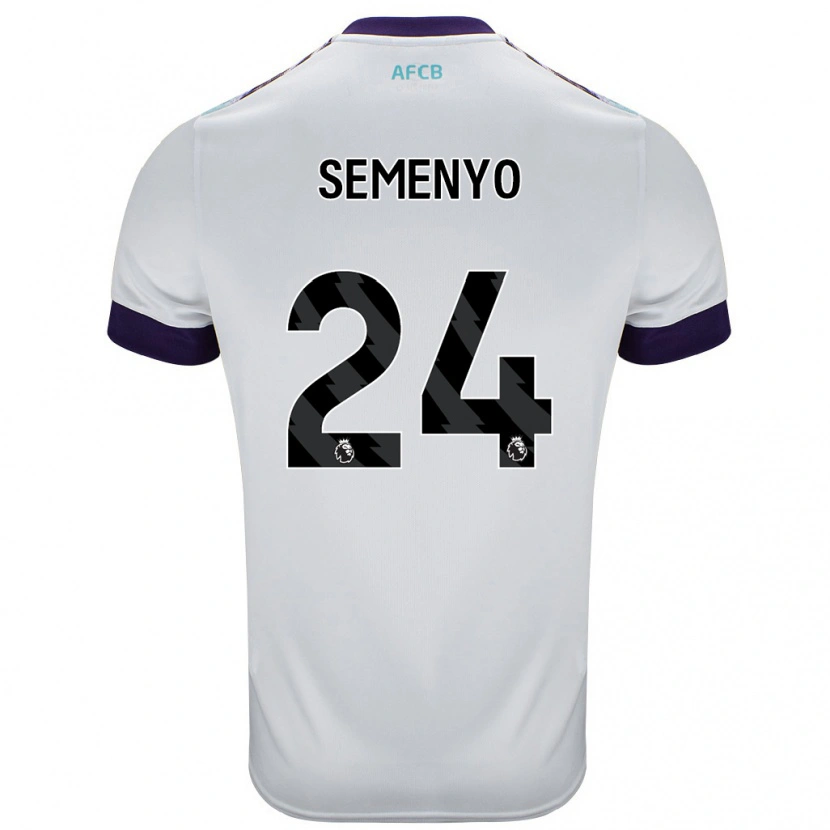 Danxenキッズアントワーヌ・セメンヨ#24白 緑 紫アウェイシャツ2024/25ジャージーユニフォーム