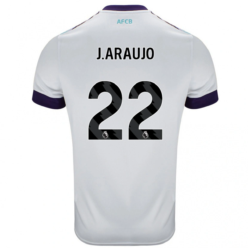 Danxenキッズジュリアン・アラウージョ#28白 緑 紫アウェイシャツ2024/25ジャージーユニフォーム