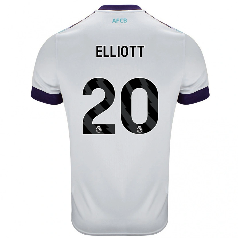 DanxenキッズKaitlyn Elliott#20白 緑 紫アウェイシャツ2024/25ジャージーユニフォーム