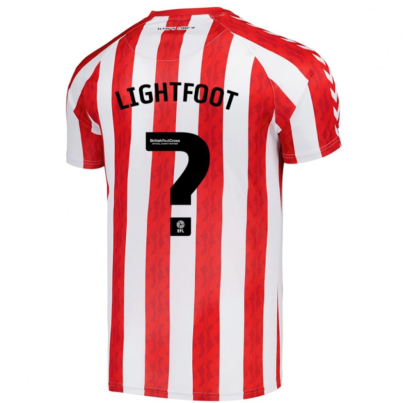 DanxenメンズArchie Lightfoot#0赤 白ホームシャツ2024/25ジャージーユニフォーム