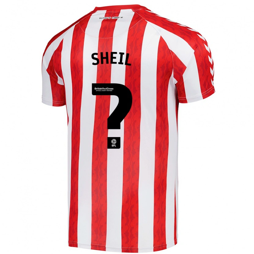 DanxenメンズTom Sheil#0赤 白ホームシャツ2024/25ジャージーユニフォーム