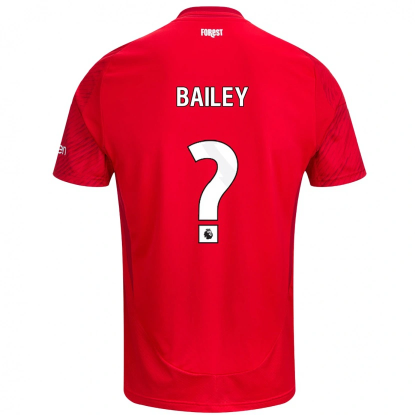 DanxenメンズJoe Bailey#0赤 白ホームシャツ2024/25ジャージーユニフォーム