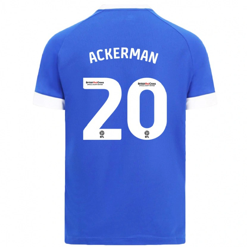 DanxenメンズMali Ackerman#20スカイブルーホームシャツ2024/25ジャージーユニフォーム