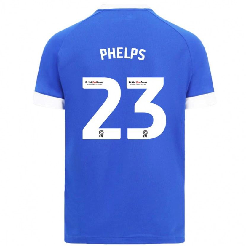 DanxenメンズAnna Phelps#23スカイブルーホームシャツ2024/25ジャージーユニフォーム