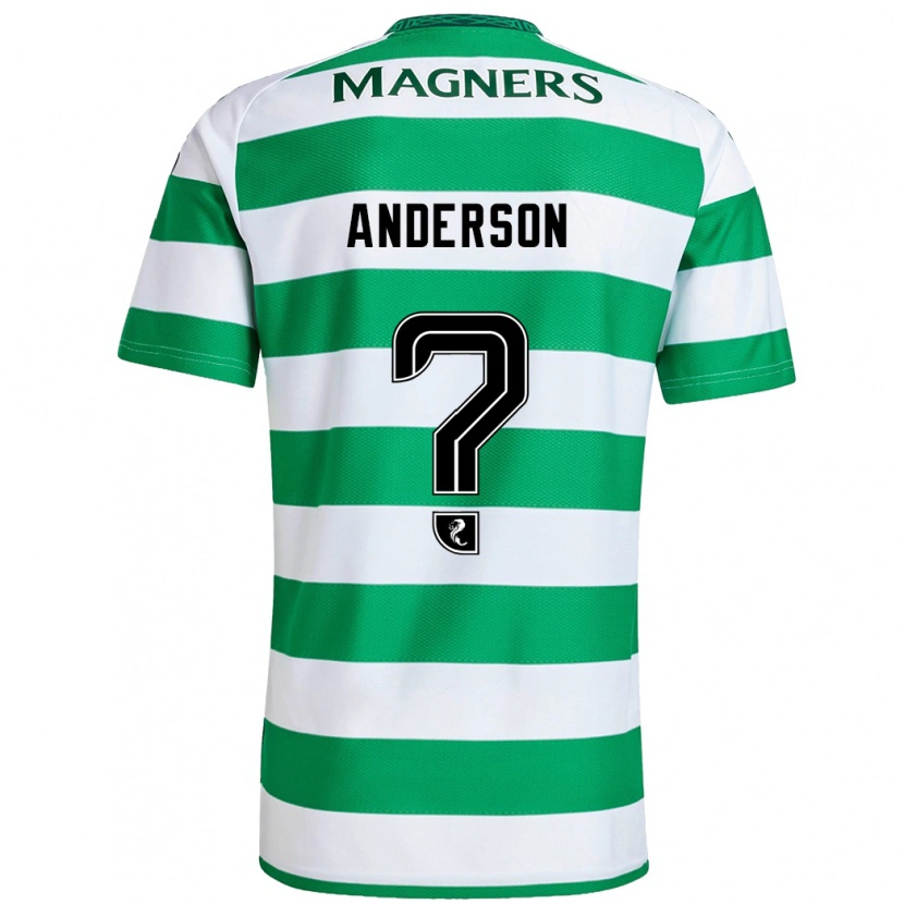 DanxenメンズMatthew Anderson#0緑 白ホームシャツ2024/25ジャージーユニフォーム