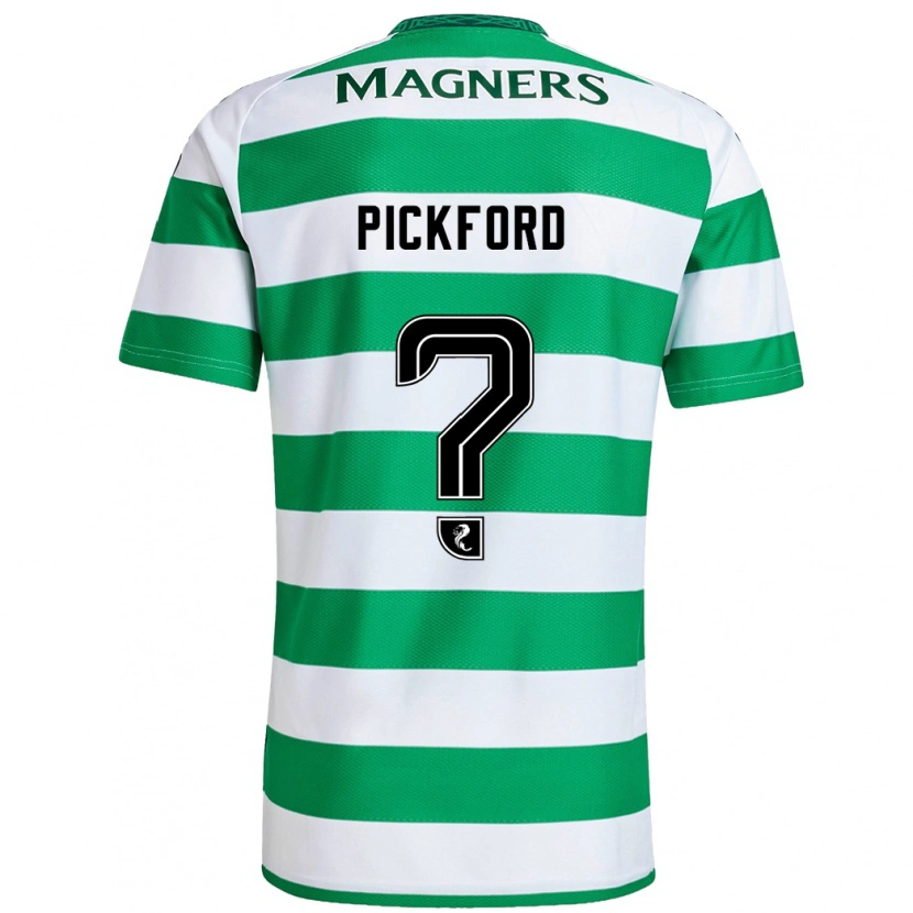 DanxenメンズTom Pickford#0緑 白ホームシャツ2024/25ジャージーユニフォーム