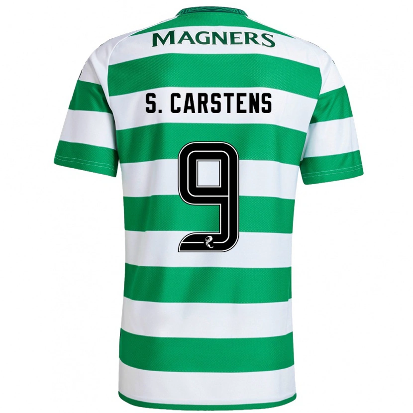 DanxenメンズSigne Carstens#9緑 白ホームシャツ2024/25ジャージーユニフォーム