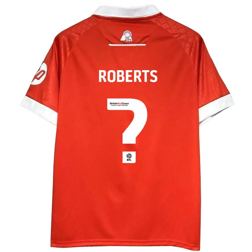 DanxenメンズHari Roberts#0赤 白ホームシャツ2024/25ジャージーユニフォーム