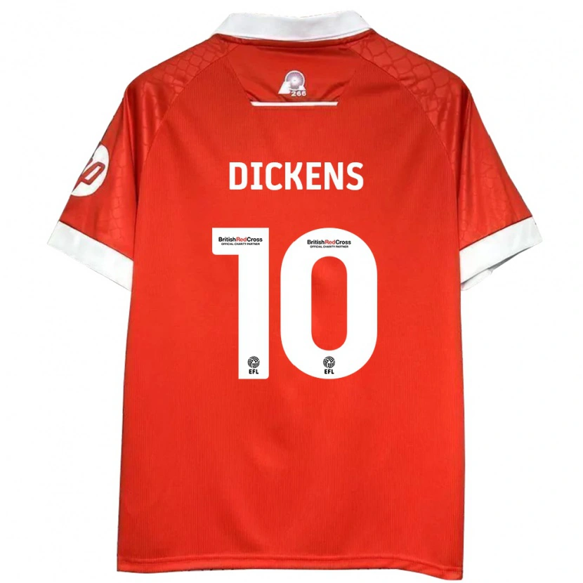 DanxenメンズTj Dickens#10赤 白ホームシャツ2024/25ジャージーユニフォーム