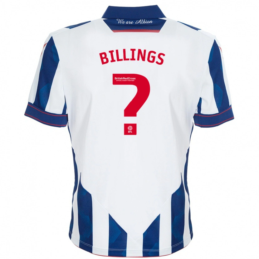 DanxenメンズFrazer Billings#0白 ダークブルーホームシャツ2024/25ジャージーユニフォーム