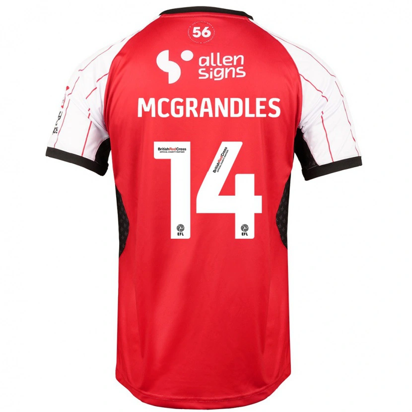 DanxenメンズConor Mcgrandles#14白ホームシャツ2024/25ジャージーユニフォーム