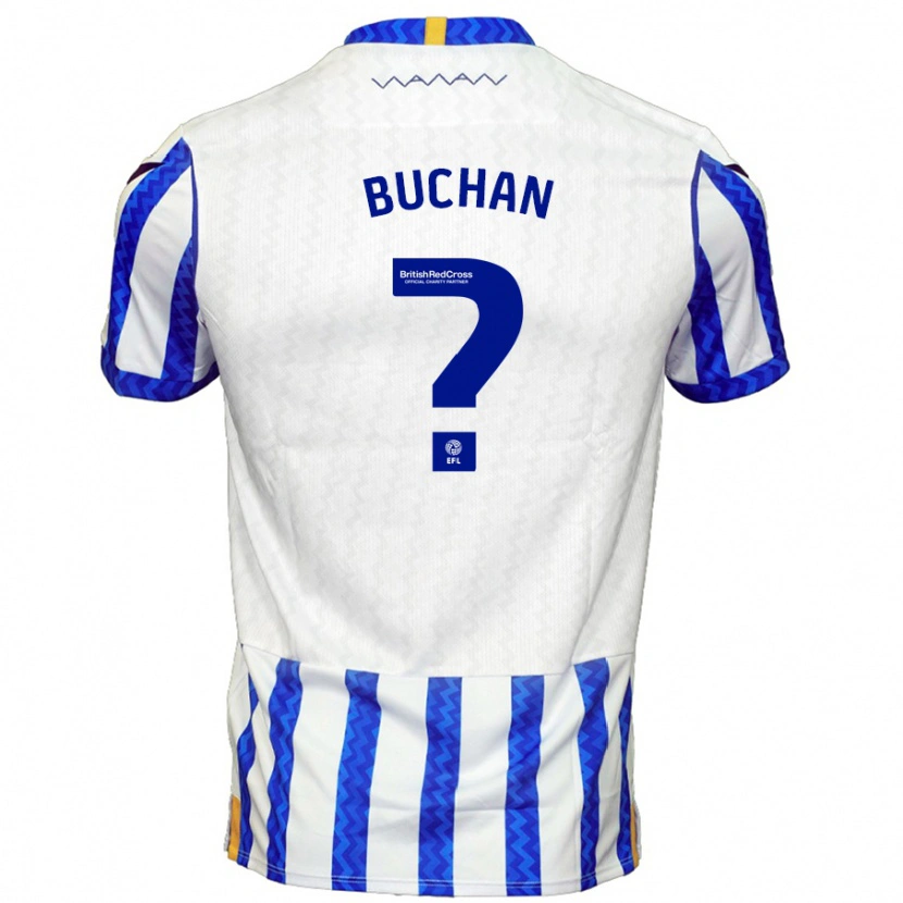 DanxenメンズJay Buchan#0ブルーホワイトホームシャツ2024/25ジャージーユニフォーム