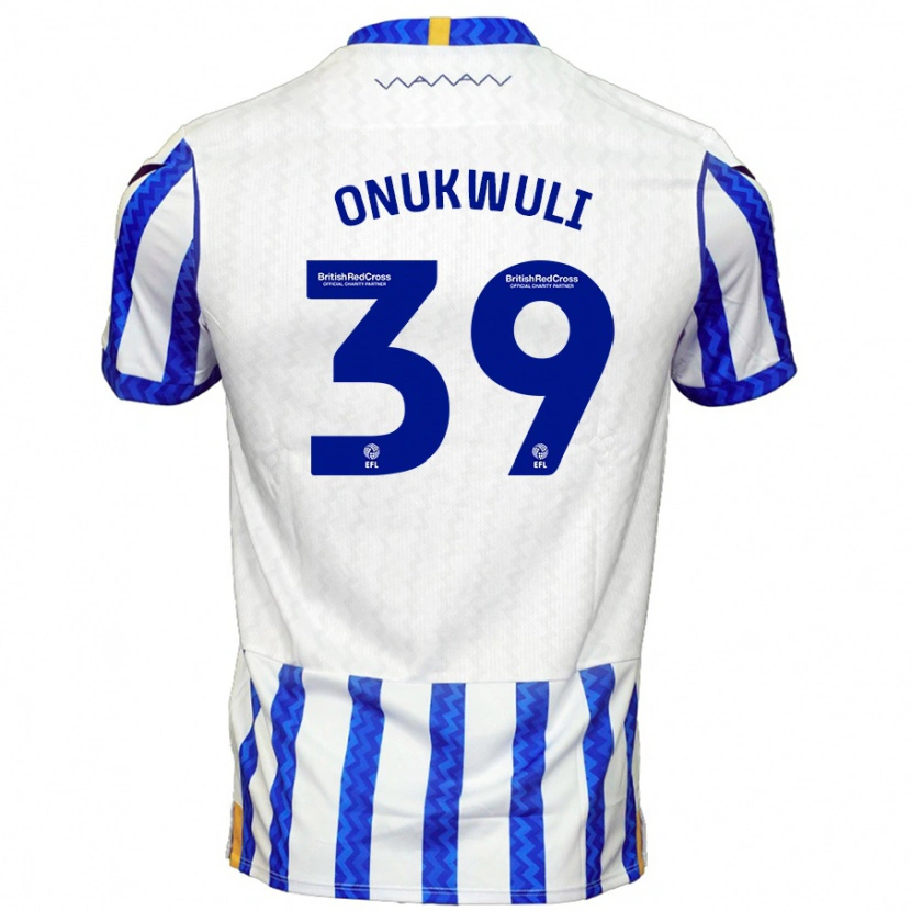 DanxenメンズFavour Onukwuli#39ブルーホワイトホームシャツ2024/25ジャージーユニフォーム