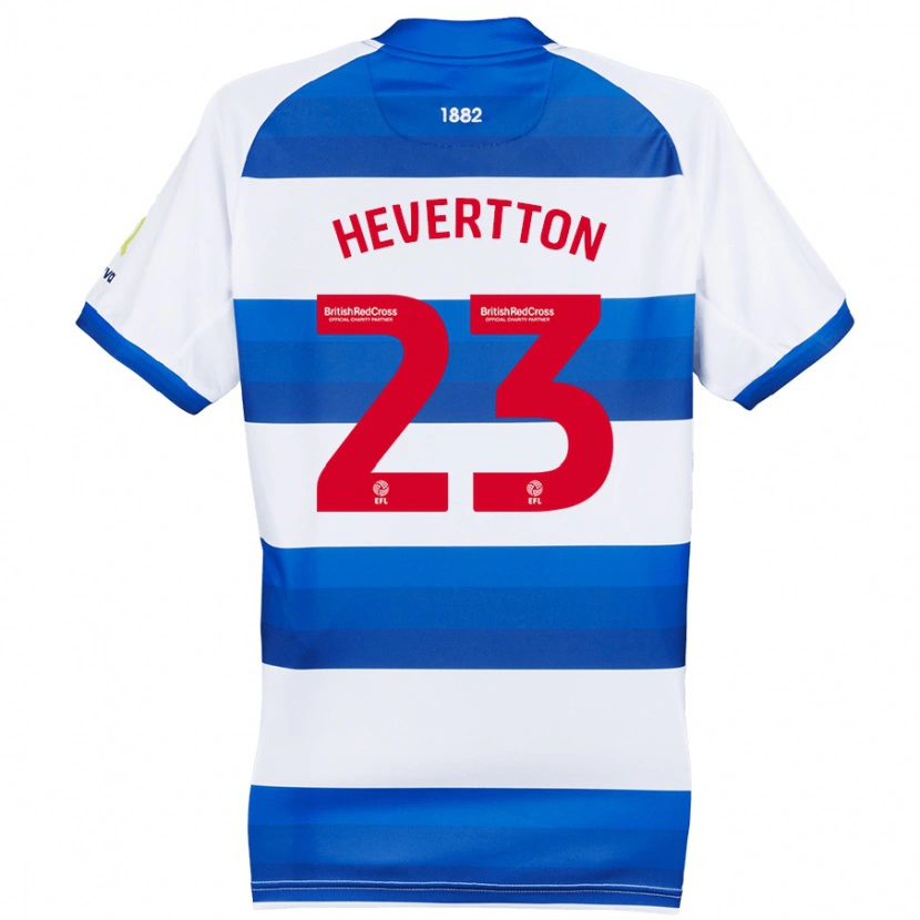 DanxenメンズHevertton#23ホワイト ブルーホームシャツ2024/25ジャージーユニフォーム