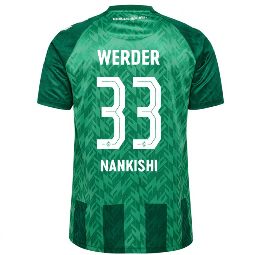 DanxenメンズAbdenego Nankishi#33緑ホームシャツ2024/25ジャージーユニフォーム