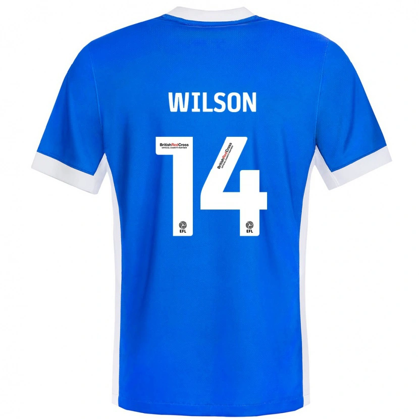 DanxenメンズSiobhan Wilson#14ブルーホワイトホームシャツ2024/25ジャージーユニフォーム