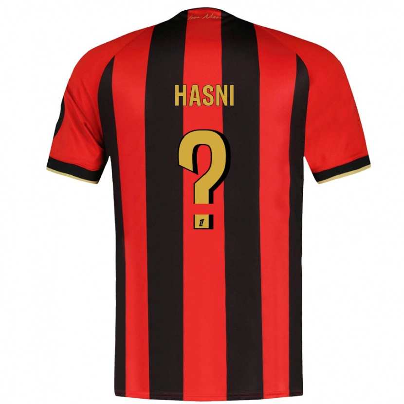 DanxenメンズZinedine Hasni#0赤黒ホームシャツ2024/25ジャージーユニフォーム