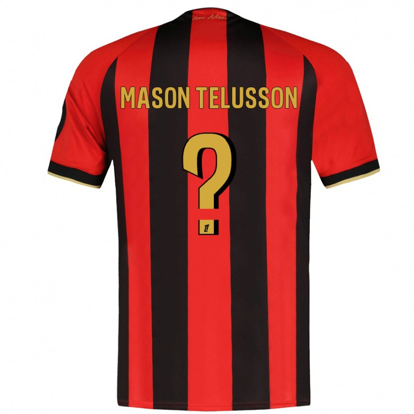 DanxenメンズJah Mason Telusson#0赤黒ホームシャツ2024/25ジャージーユニフォーム