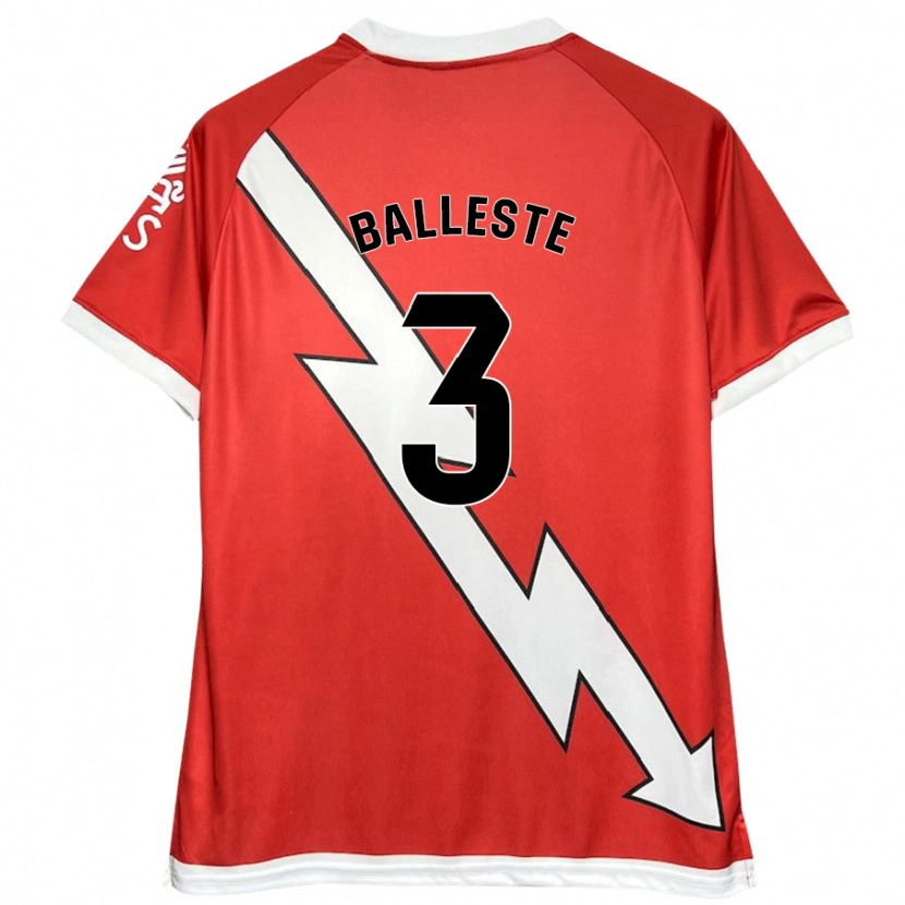 DanxenメンズLaia Ballesté#3白 赤ホームシャツ2024/25ジャージーユニフォーム