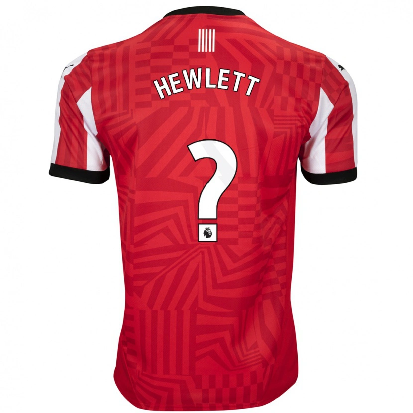 DanxenメンズJem Hewlett#0赤 白ホームシャツ2024/25ジャージーユニフォーム
