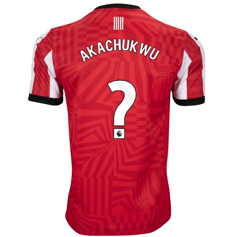 DanxenメンズRomeo Akachukwu#0赤 白ホームシャツ2024/25ジャージーユニフォーム