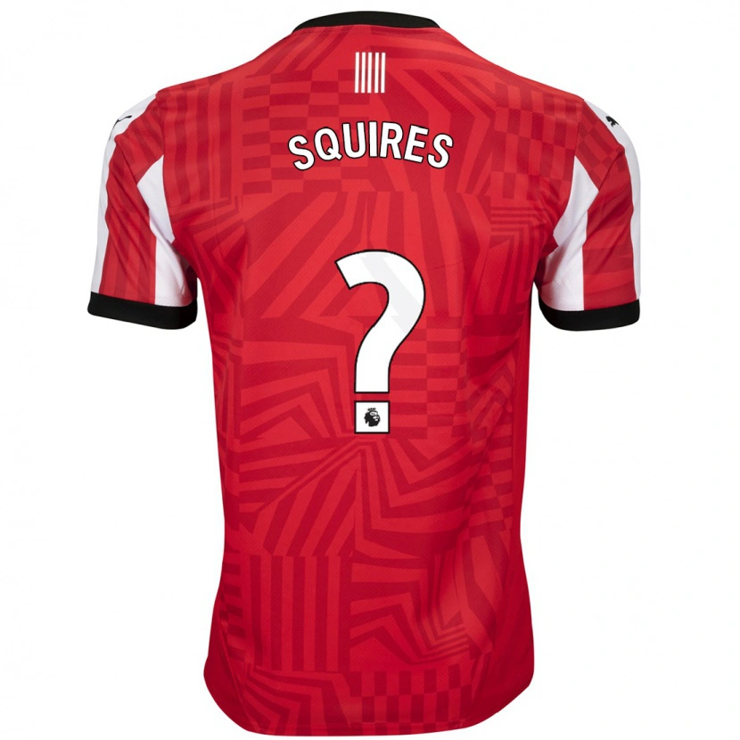 DanxenメンズJoshua Squires#0赤 白ホームシャツ2024/25ジャージーユニフォーム
