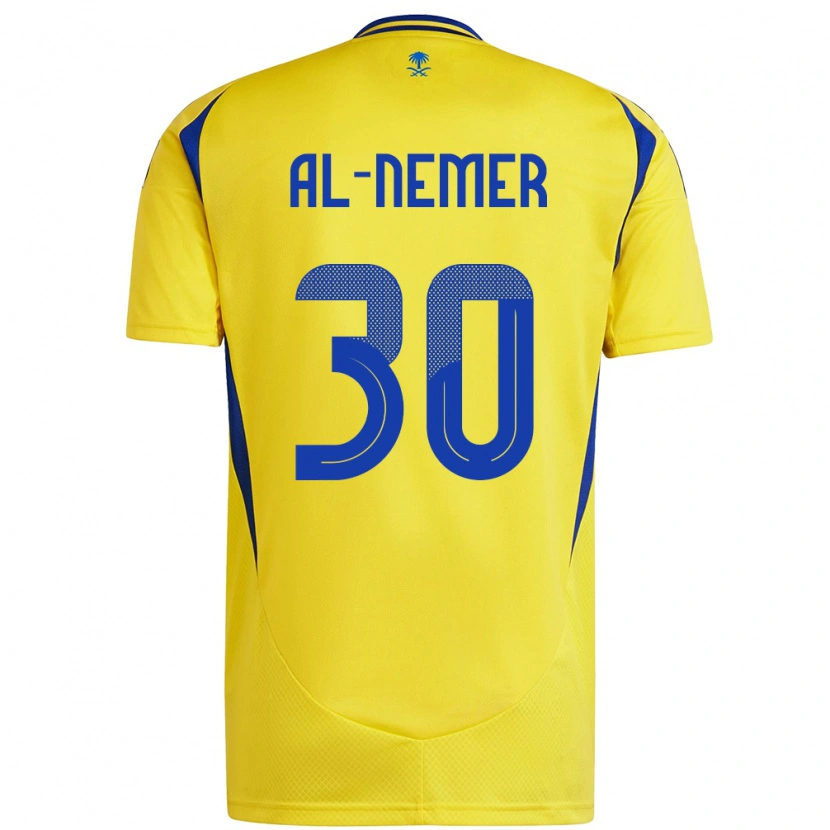 DanxenメンズMeshari Al-Nemer#30黄 青ホームシャツ2024/25ジャージーユニフォーム