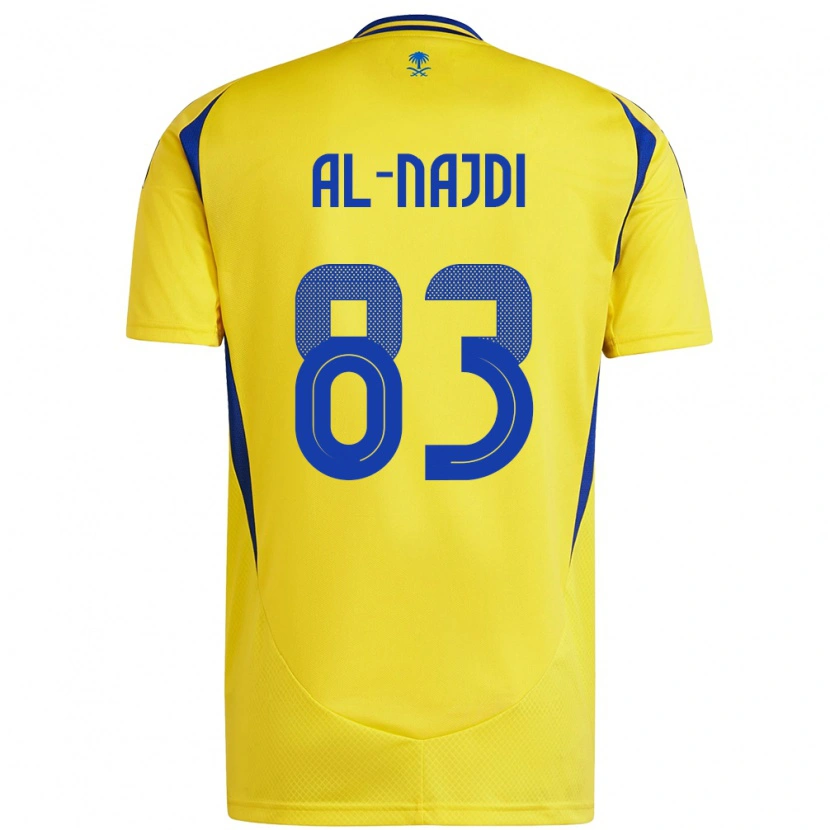 DanxenメンズSalem Al-Najdi#83黄 青ホームシャツ2024/25ジャージーユニフォーム