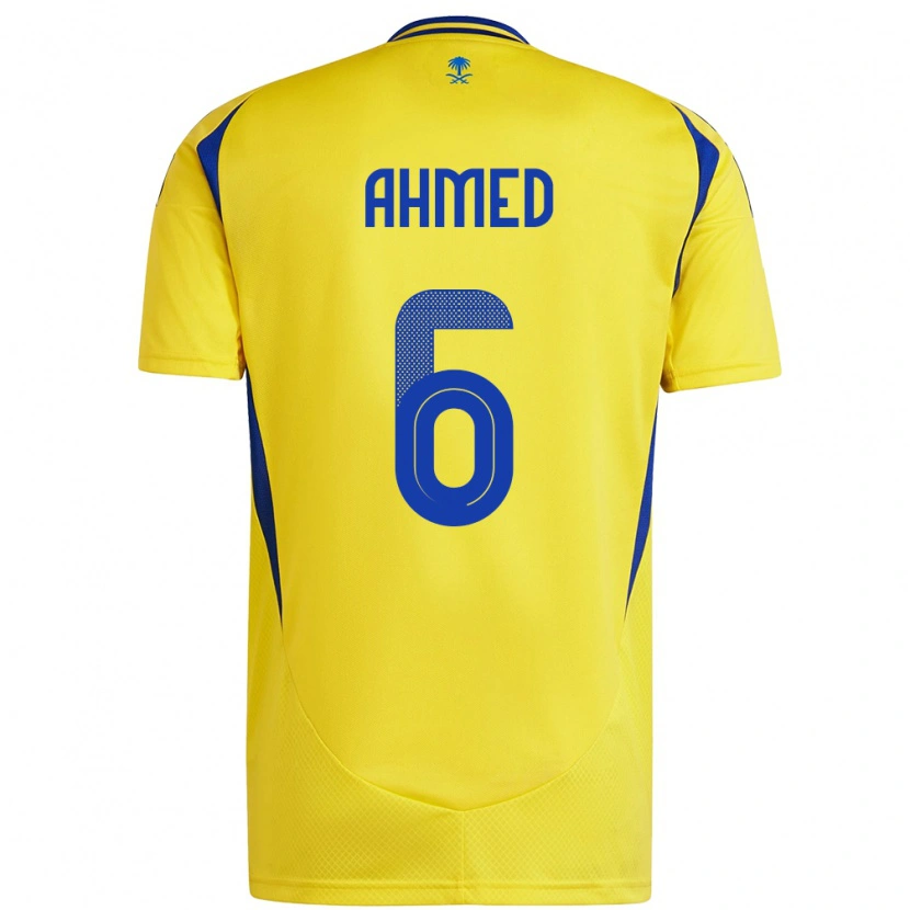 DanxenメンズAseel Ahmed#6黄 青ホームシャツ2024/25ジャージーユニフォーム