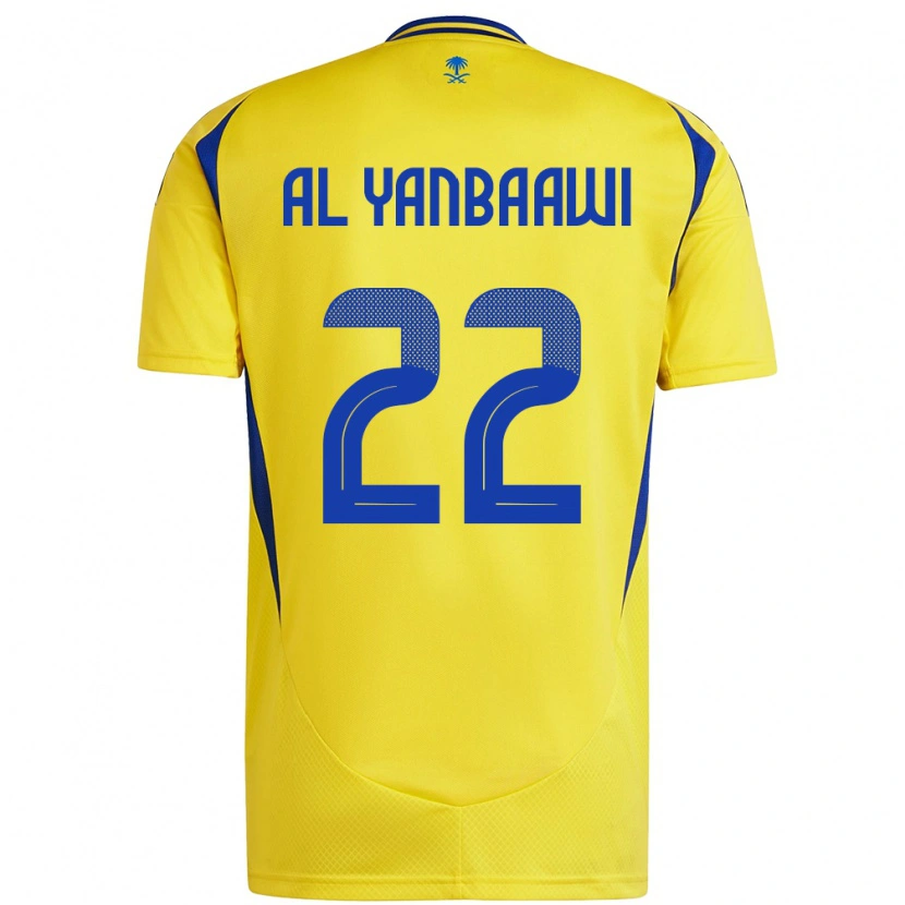 DanxenメンズTahani Al-Yanbaawi#22黄 青ホームシャツ2024/25ジャージーユニフォーム