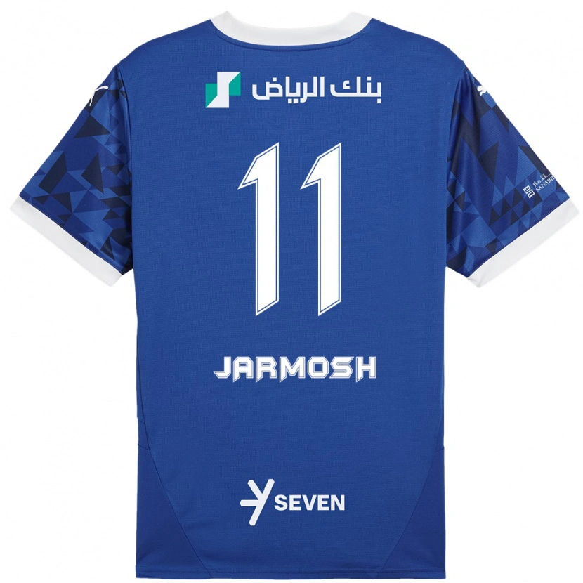 DanxenメンズAbdulaziz Jarmosh#11ダークブルーホワイトホームシャツ2024/25ジャージーユニフォーム