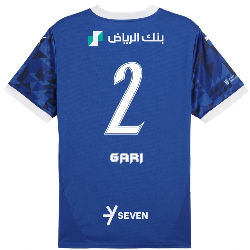 DanxenメンズFatimah Gari#2ダークブルーホワイトホームシャツ2024/25ジャージーユニフォーム