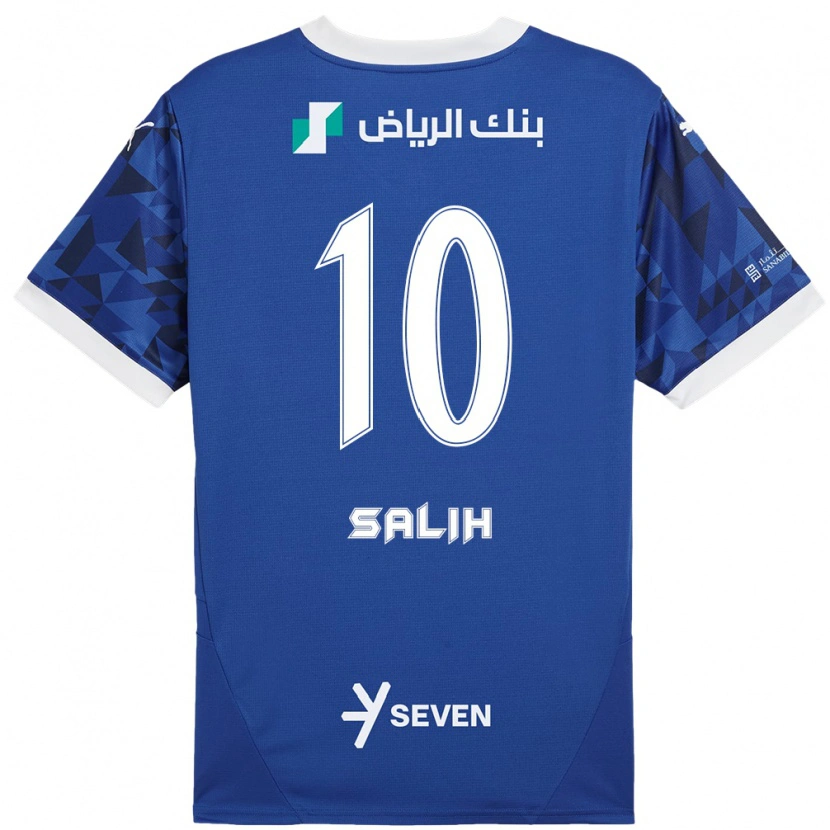 DanxenメンズZakia Salih#10ダークブルーホワイトホームシャツ2024/25ジャージーユニフォーム