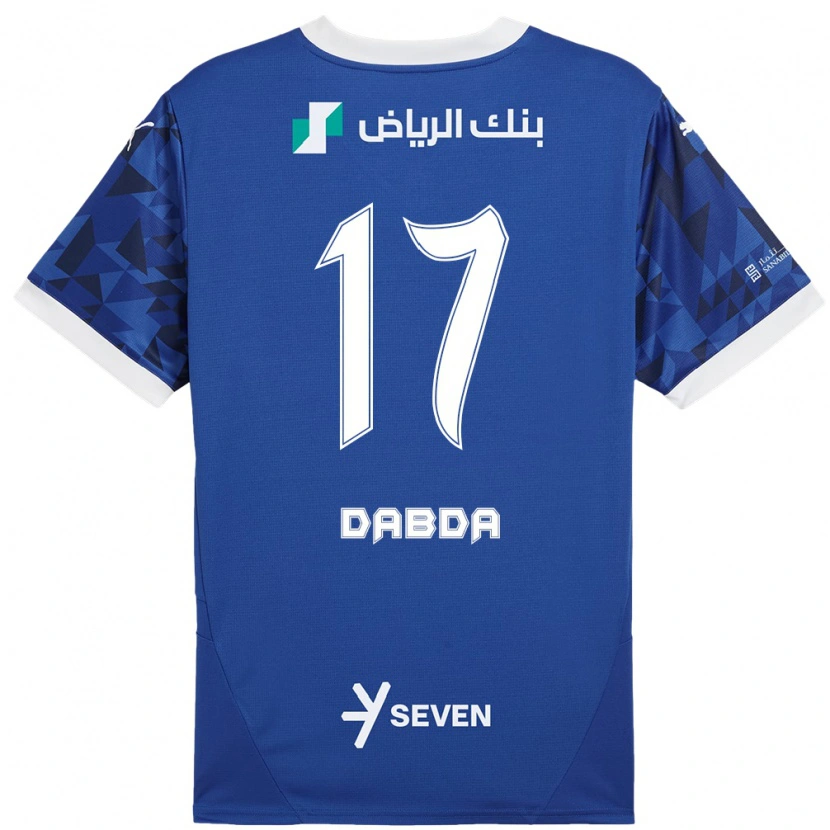 DanxenメンズClaudia Dabda#17ダークブルーホワイトホームシャツ2024/25ジャージーユニフォーム