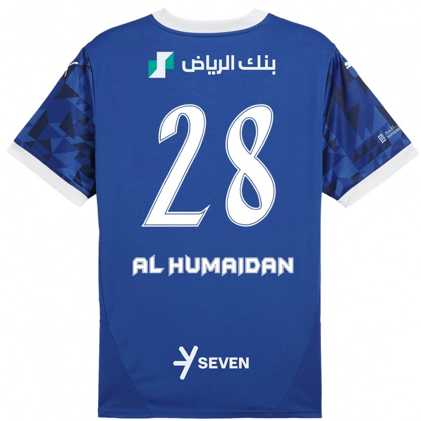 DanxenメンズFay Al-Humaidan#28ダークブルーホワイトホームシャツ2024/25ジャージーユニフォーム