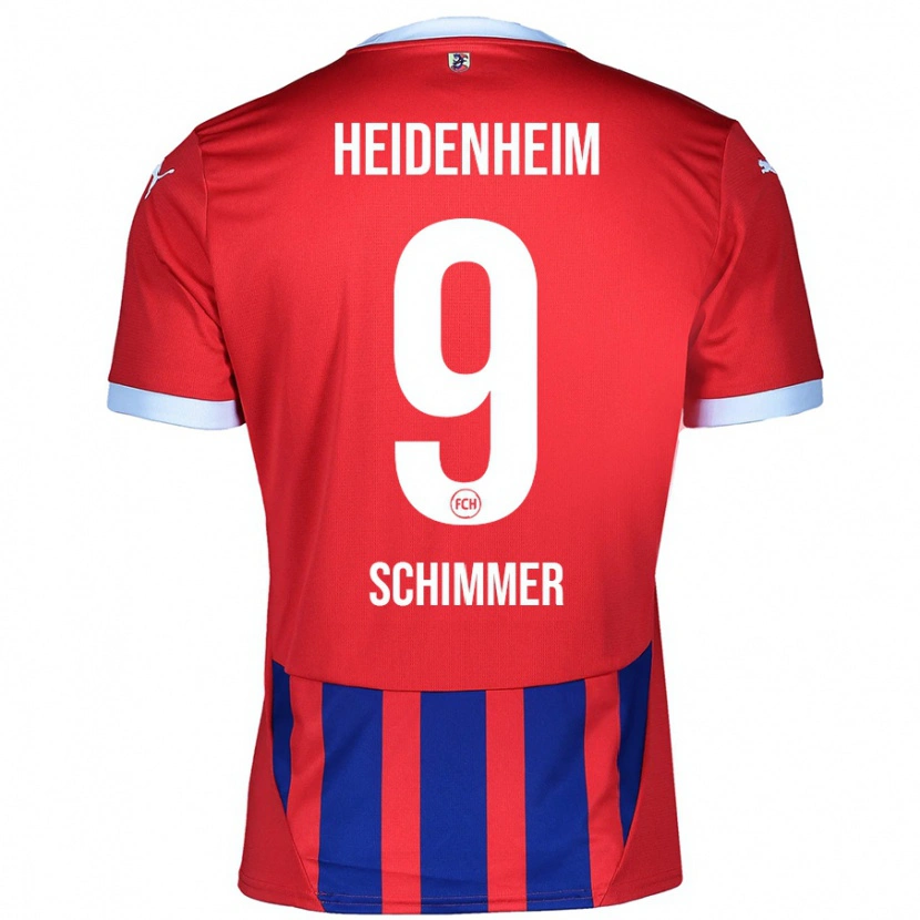 DanxenメンズStefan Schimmer#9赤 青ホームシャツ2024/25ジャージーユニフォーム