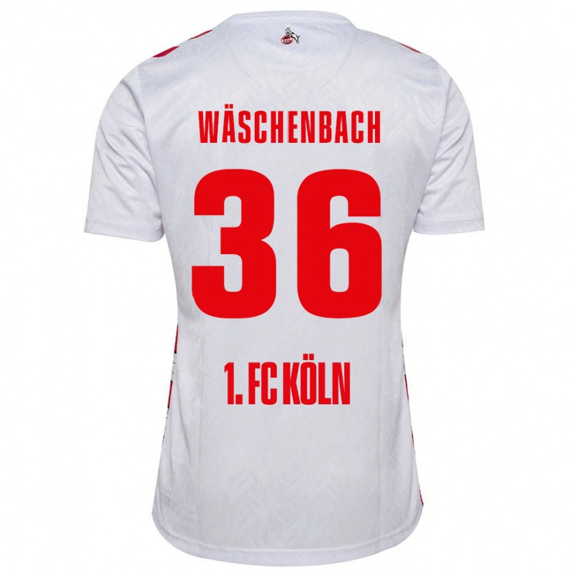 DanxenメンズMeiko Wäschenbach#36白 赤ホームシャツ2024/25ジャージーユニフォーム