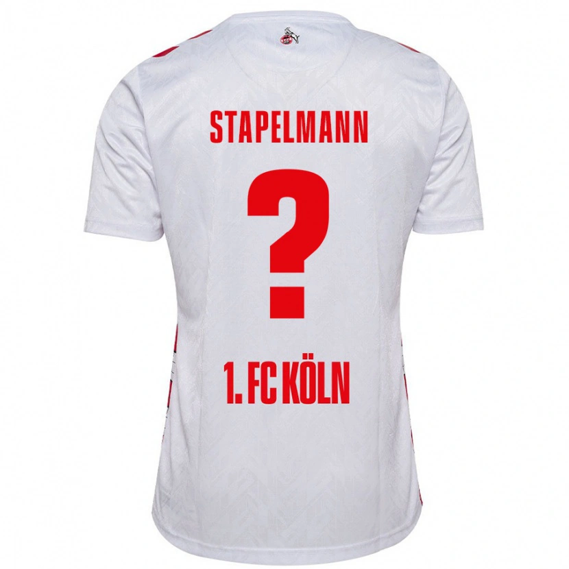 DanxenメンズLuis Stapelmann#0白 赤ホームシャツ2024/25ジャージーユニフォーム