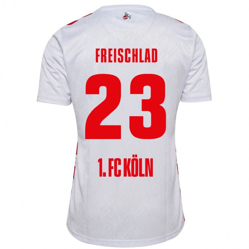 DanxenメンズYannick Freischlad#23白 赤ホームシャツ2024/25ジャージーユニフォーム