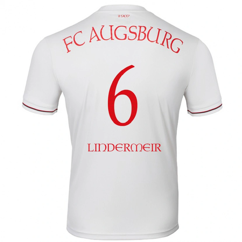 DanxenメンズDominik Lindermeir#6白ホームシャツ2024/25ジャージーユニフォーム