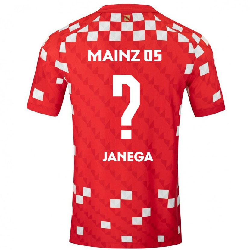 DanxenメンズJan Janega#0白 赤ホームシャツ2024/25ジャージーユニフォーム