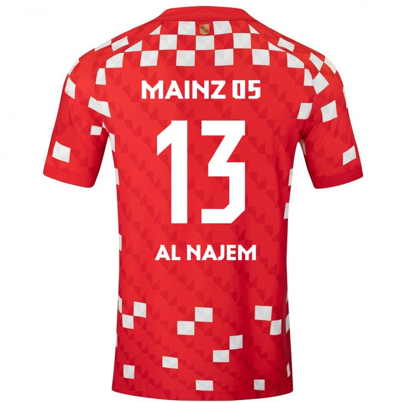 DanxenメンズSalma Al Najem#13白 赤ホームシャツ2024/25ジャージーユニフォーム