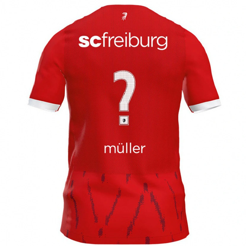 DanxenメンズPhillip Müller#0赤ホームシャツ2024/25ジャージーユニフォーム