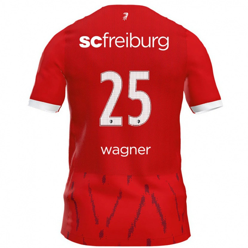 DanxenメンズNoah Wagner#25赤ホームシャツ2024/25ジャージーユニフォーム