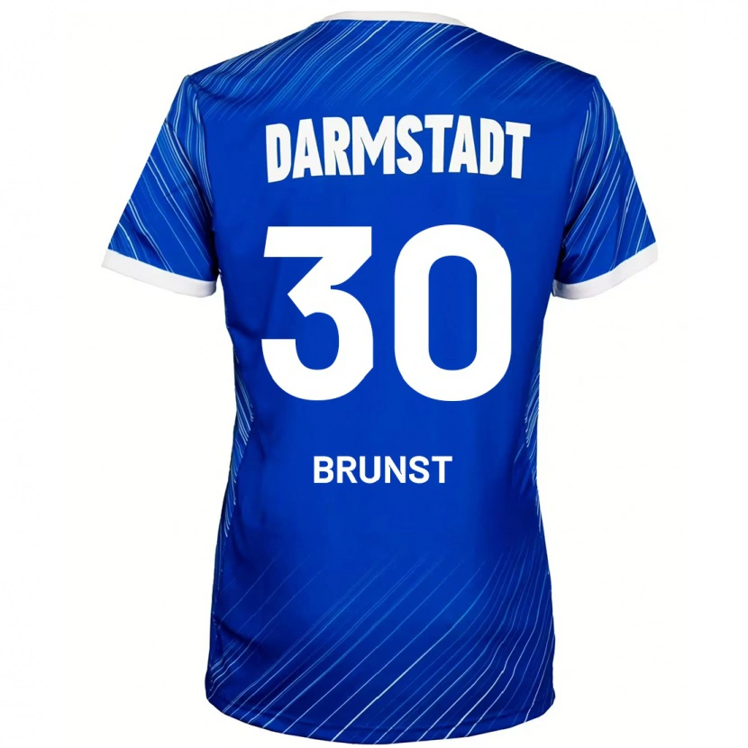 DanxenメンズAlexander Brunst#30ブルーホワイトホームシャツ2024/25ジャージーユニフォーム